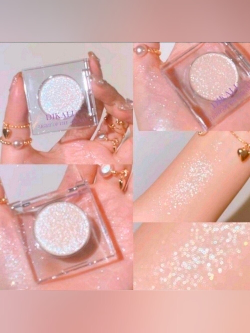 Iridescent Glitter Highlighter - White Sheen